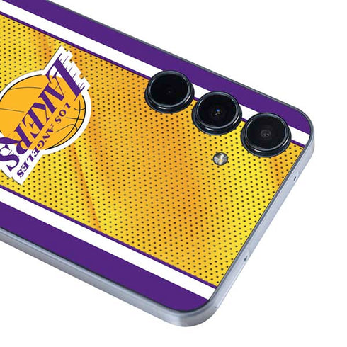 NBA Los Angeles Lakers Home Jersey Galaxy A35 5G Skin